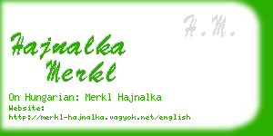 hajnalka merkl business card